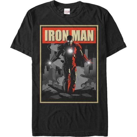 Other - Iron Man Shadow Poster Marvel Comics Tshirt